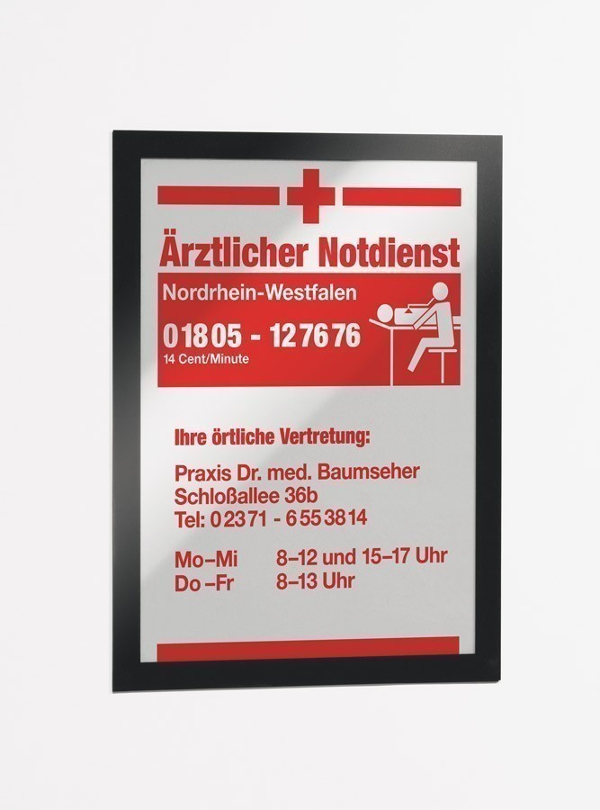 Selbstklebende Einstecktafel im A4 Format 