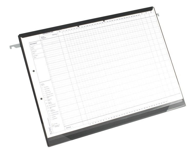 Dienstplan- bzw. Intensivkurventafel