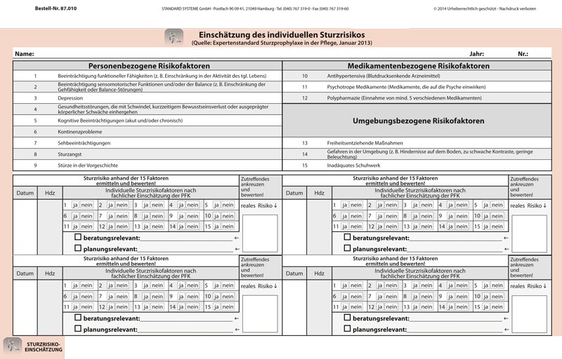 87.010 Sturzrisiko-Einschätzung
