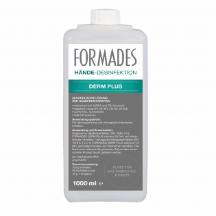 FORMADES DERM PLUS - Händedesinfektion - parfümfrei - 1 l