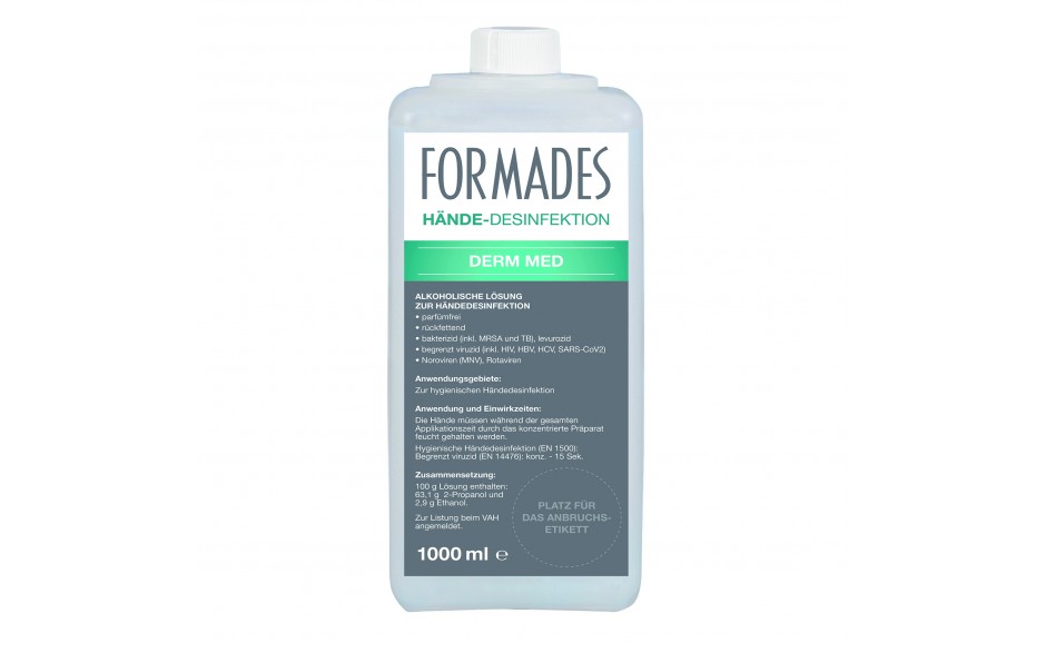 FORMADES Derm Med Händedesinfektion - 12 x 1000 ml 