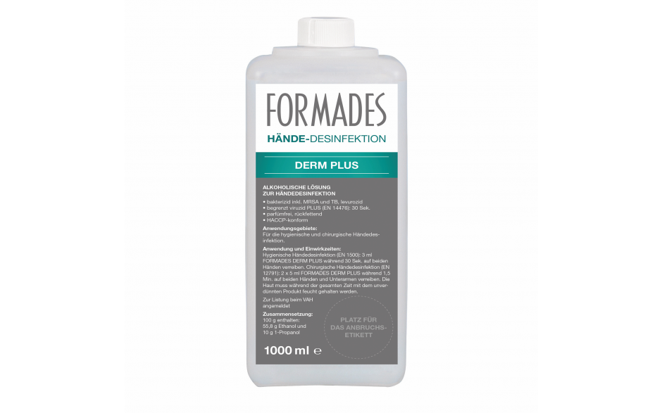 FORMADES DERM PLUS - Händedesinfektion - parfümfrei - 1 l