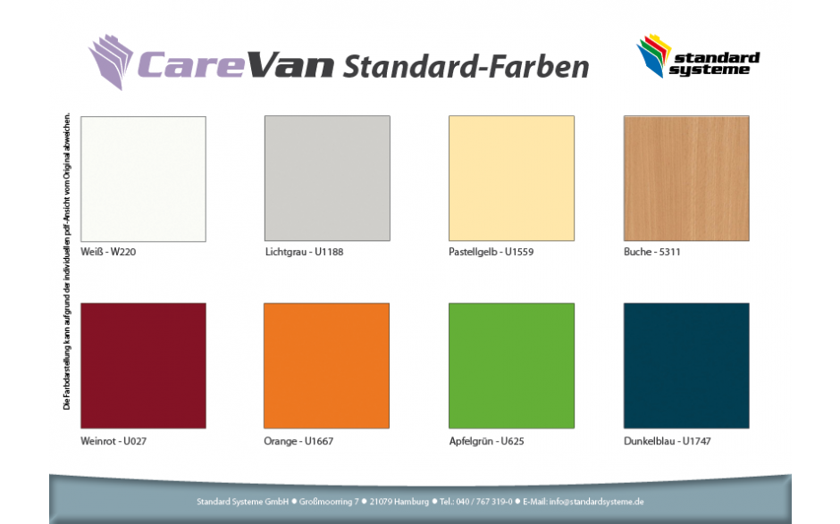CareVan Standard-Farben
