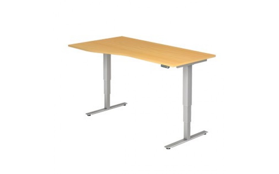 Hammerbacher Sitz-Steh-Tisch elektrisch höhenverstellbar 180x100 cm