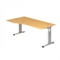 Schreibtisch O-Serie 180x100 li/re montierbar