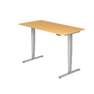 Hammerbacher Sitz-Steh-Tisch elektrisch höhenverstellbar 160x80 cm