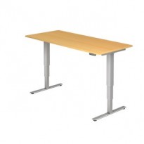 Hammerbacher Sitz-Steh-Tisch elektrisch höhenverstellbar 180x80 cm