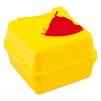 Abwurfbehälter bzw. Nadelcontainer, quadratisch, 30 l - einfacher Deckel