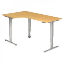 Hammerbacher Sitz-Steh-Tisch elektrisch höhenverstellbar 200x120 cm