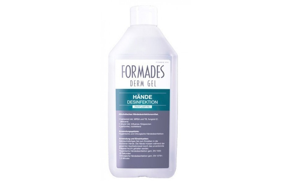  FORMADES DERM GEL - Händedesinfektion - parfümfrei - 20 x 500 ml