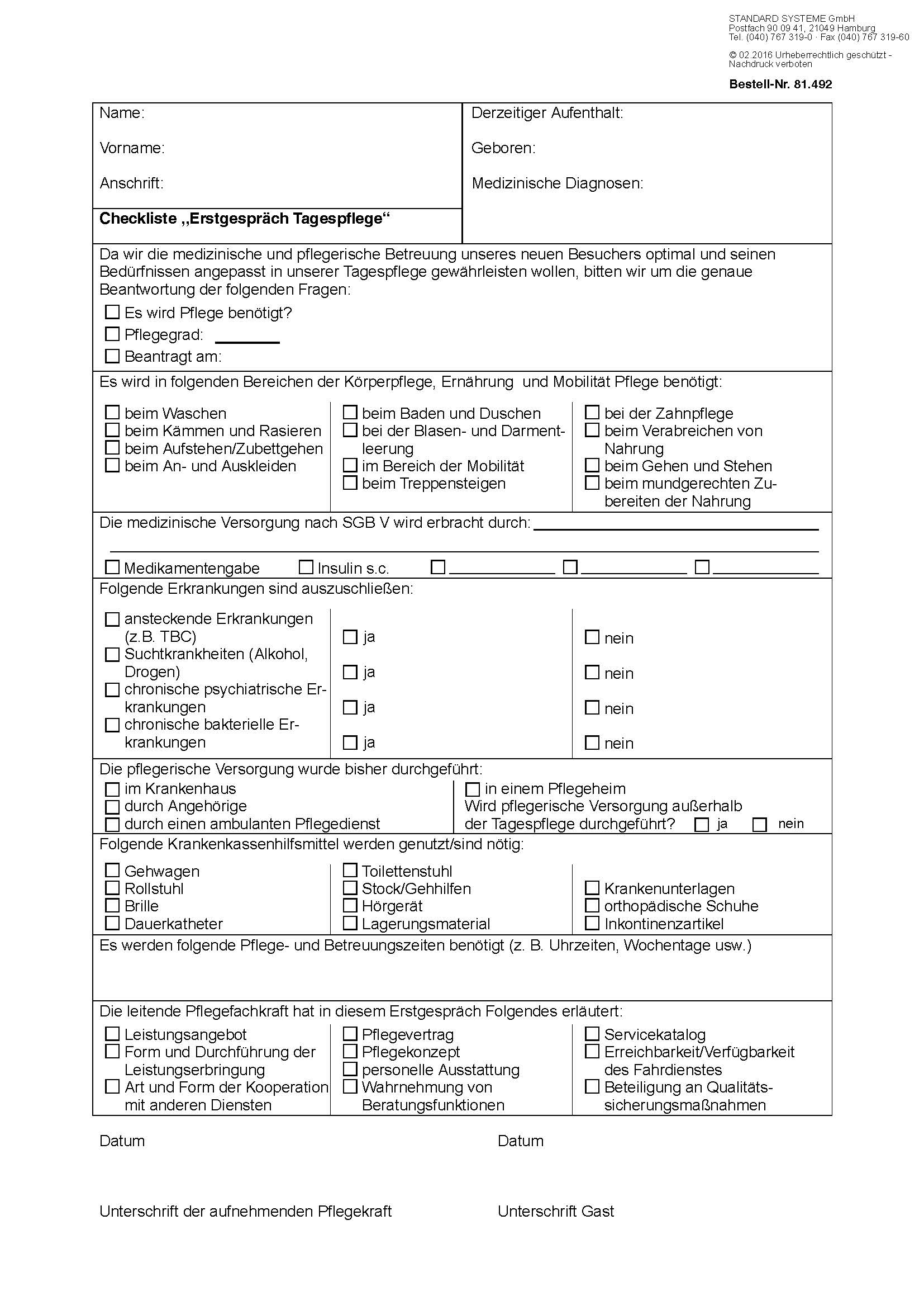 81.492 Checkliste Erstgespräch